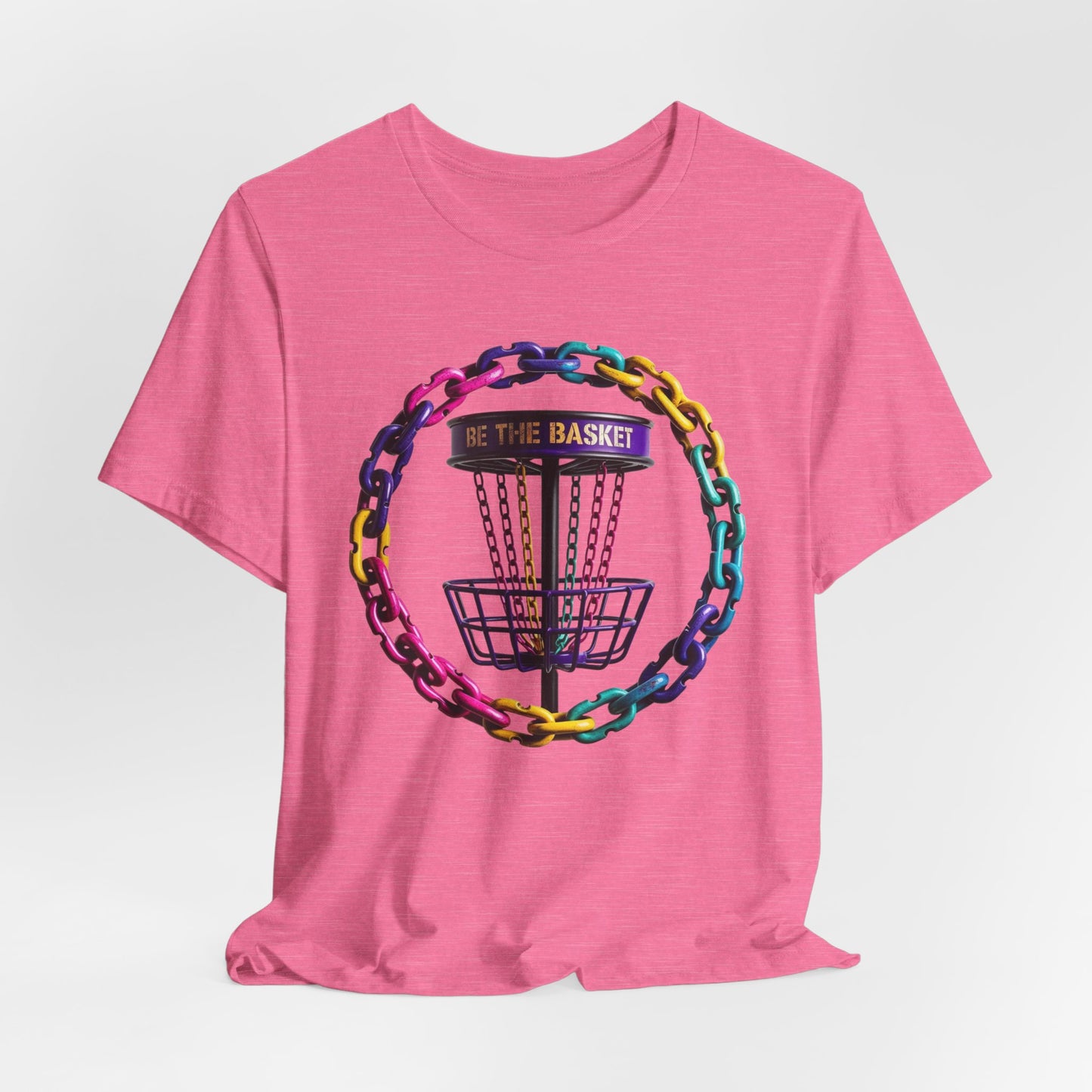 BE THE BASKET Chain Circle Color 1 Disc Golf  Unisex T-Shirt - Disc Golf Shirt