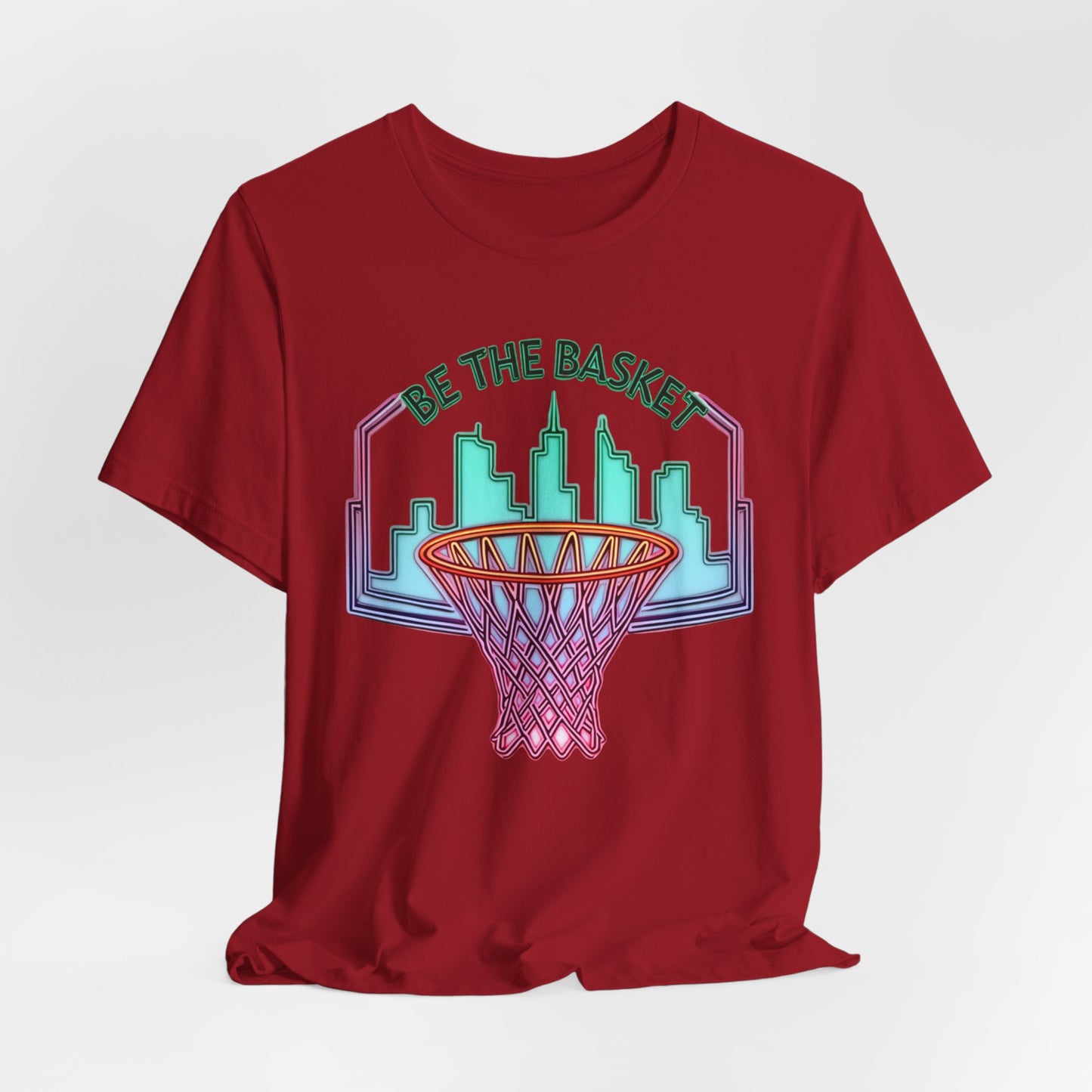 BE THE BASKET Basketball City Net Design 5, Unisex T-Shirt, Disc Golf Shirt