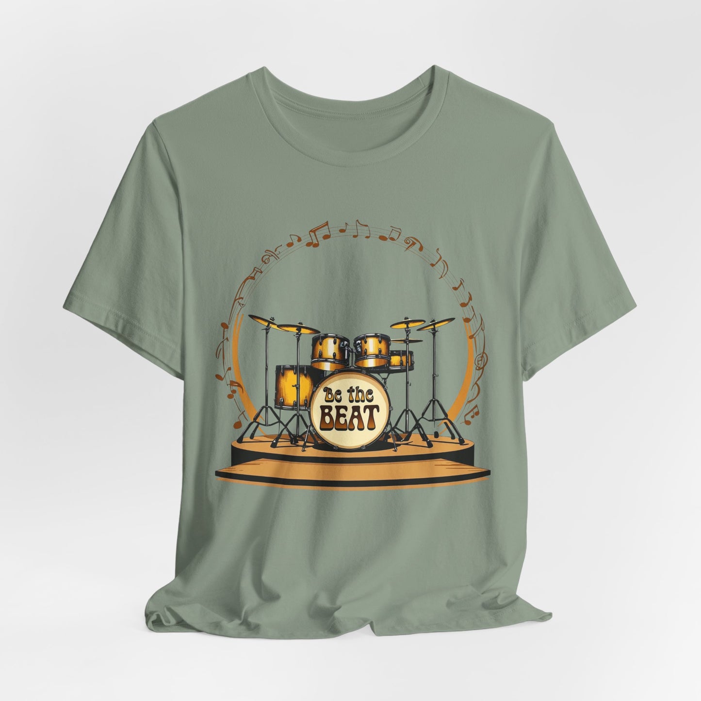 BE THE BEAT Drums 70s Design - Drummer Unisex T-Shirt