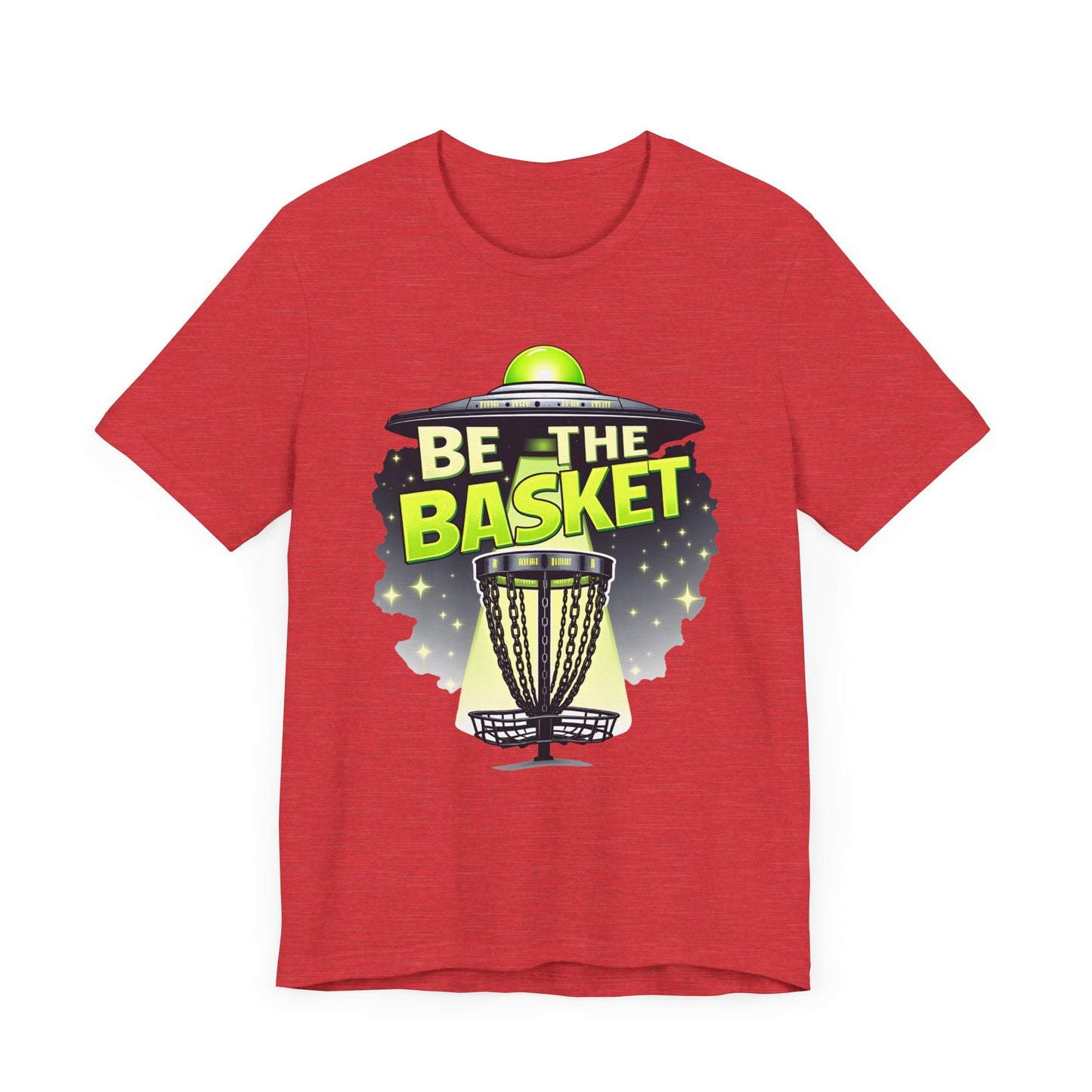 BE THE BASKET Disc Golf Beam Me Up 1, Unisex T-Shirt, Disc Golf Shirt