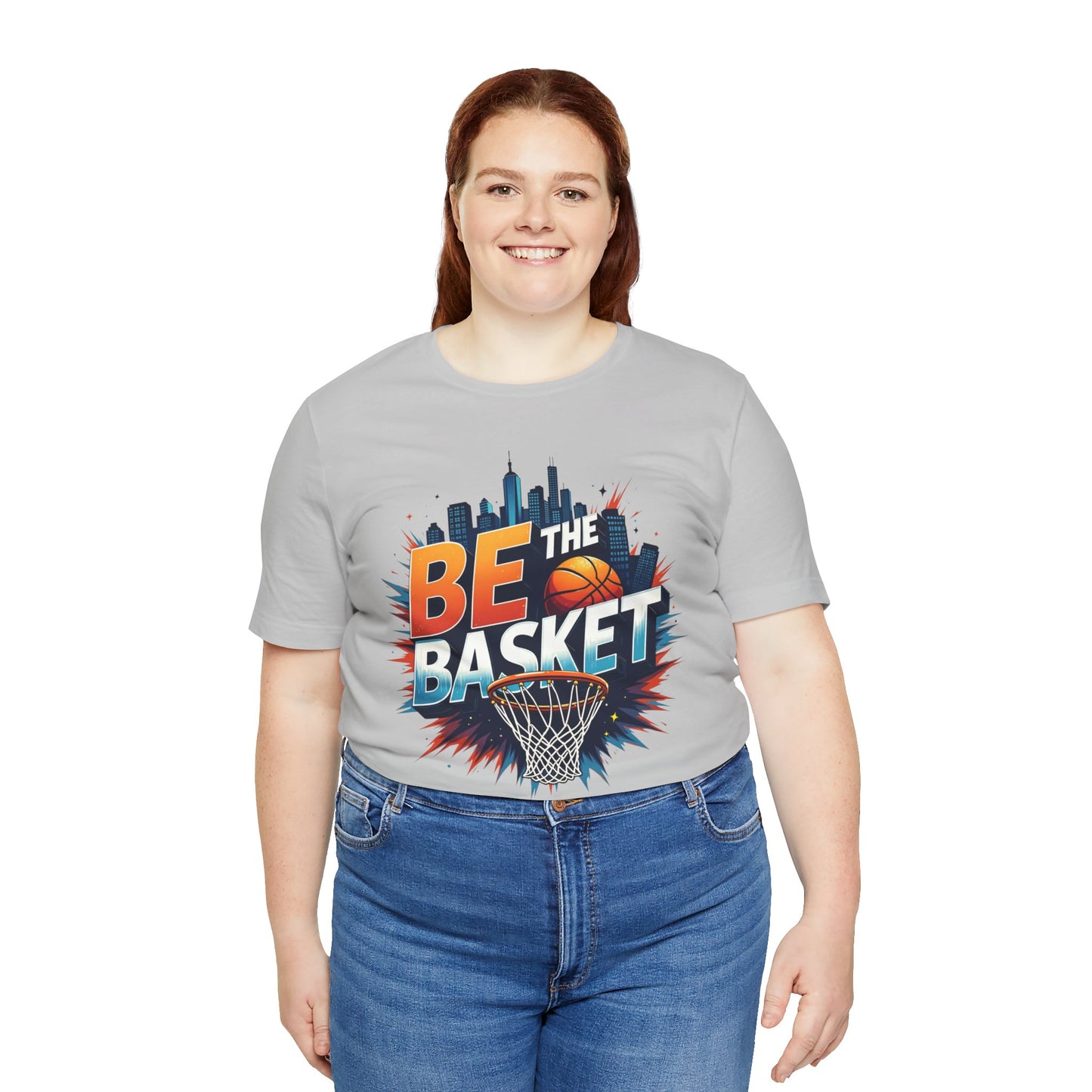 BE THE BASKET Skyline Basketball Unisex T-Shirt, Basketball Shirt