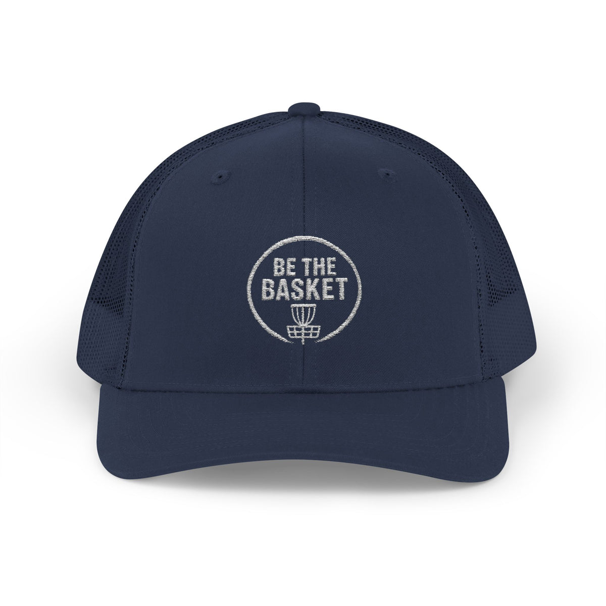 BE THE BASKET - 6606 Snapback Trucker Cap — Vintage Disc Golf Hat