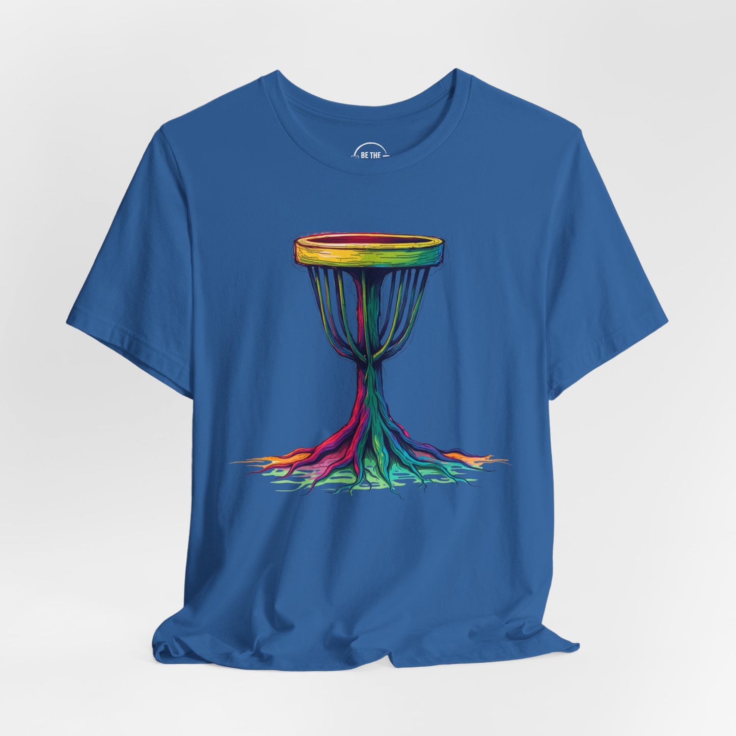 Disc Golf Tree of Life Design 1 Unisex T-Shirt, Happy Feel-Good Disc Golf Shirt
