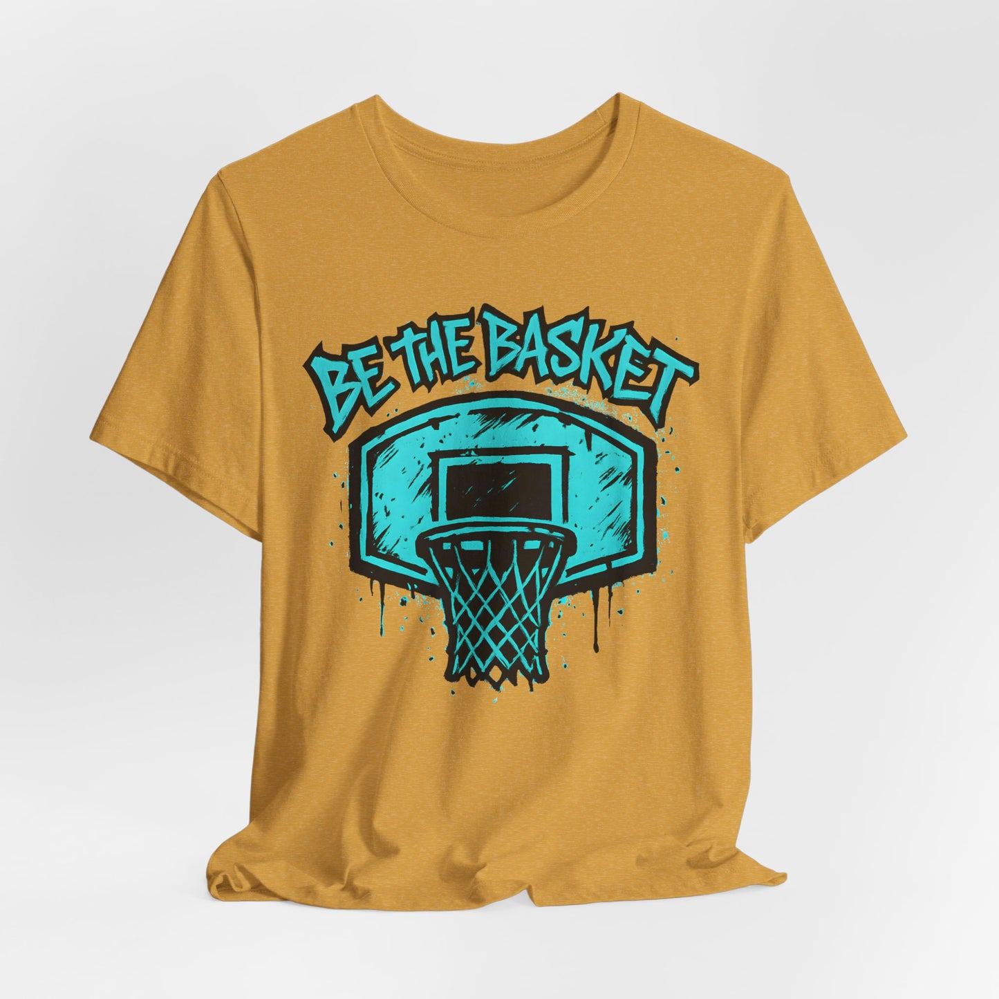 BE THE BASKET Basketball Graffiti Blue 2, Basketball Unisex T-Shirt