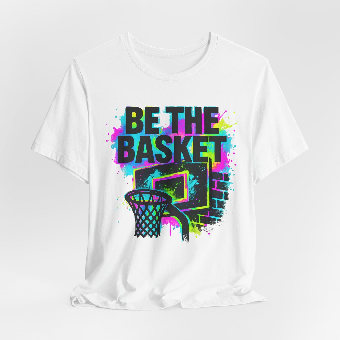 BE THE BASKET Basketball Goal Colorful 5, Unisex T-Shirt, Disc Golf Shirt
