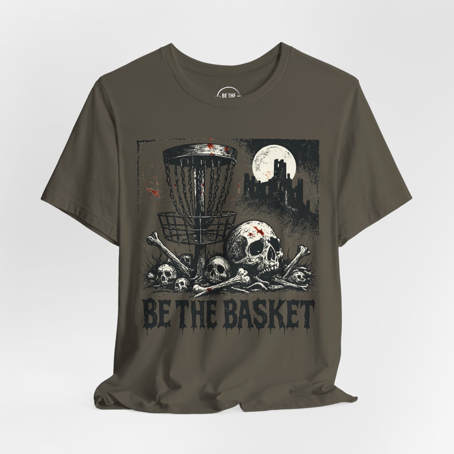BE THE BASKET Disc Golf Halloween Design 6, Disc Golf Unisex T-Shirt