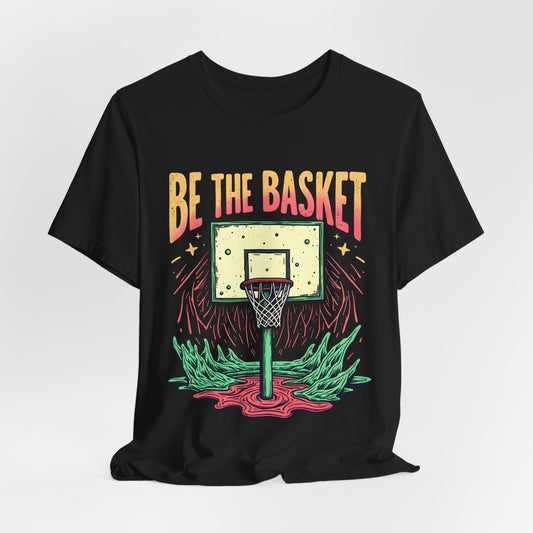 BE THE BASKET Basketball Psychedelic Court 3 Unisex T-Shirt, Basketball Shirt