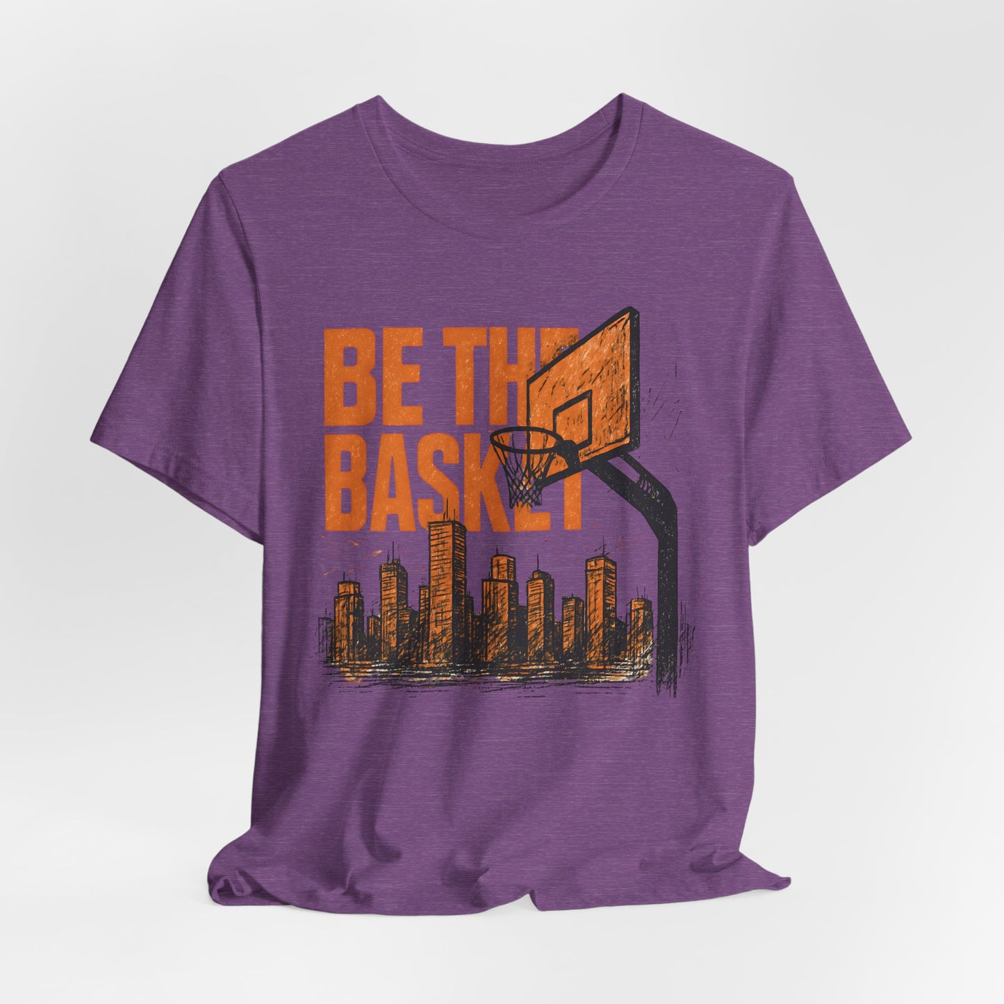 BE THE BASKET Basketball City Distressed 3, Unisex T-Shirt, Disc Golf Shirt