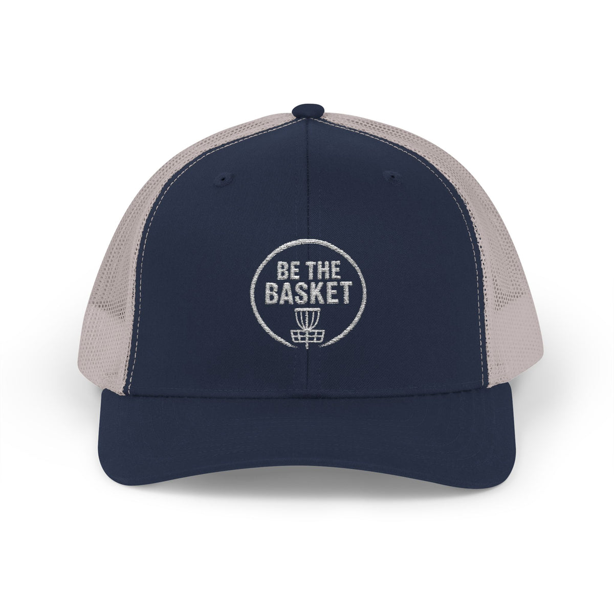BE THE BASKET - 6606 Snapback Trucker Cap — Vintage Disc Golf Hat