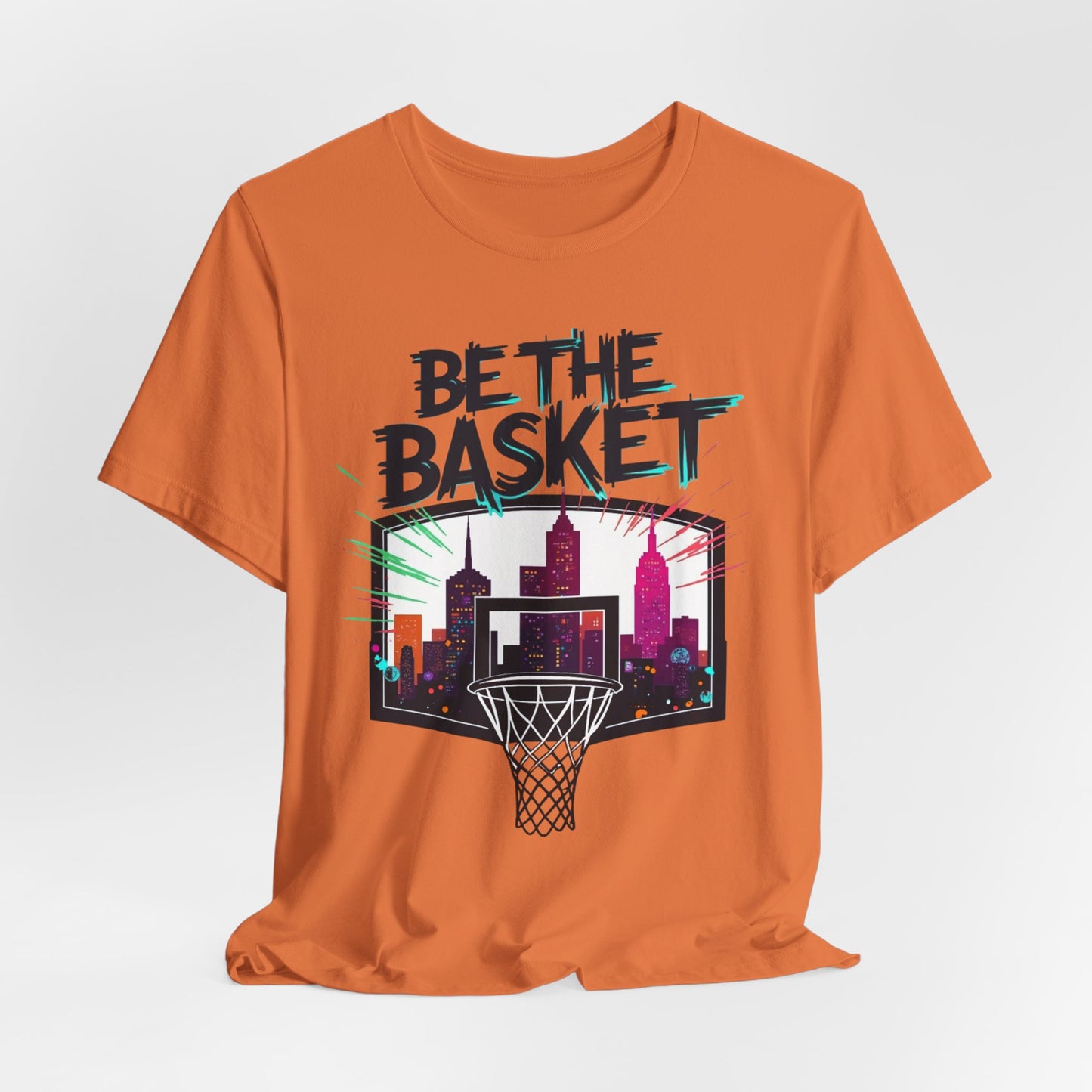 BE THE BASKET Skyline 5 Basketball Unisex T-Shirt, Basketball Shirt