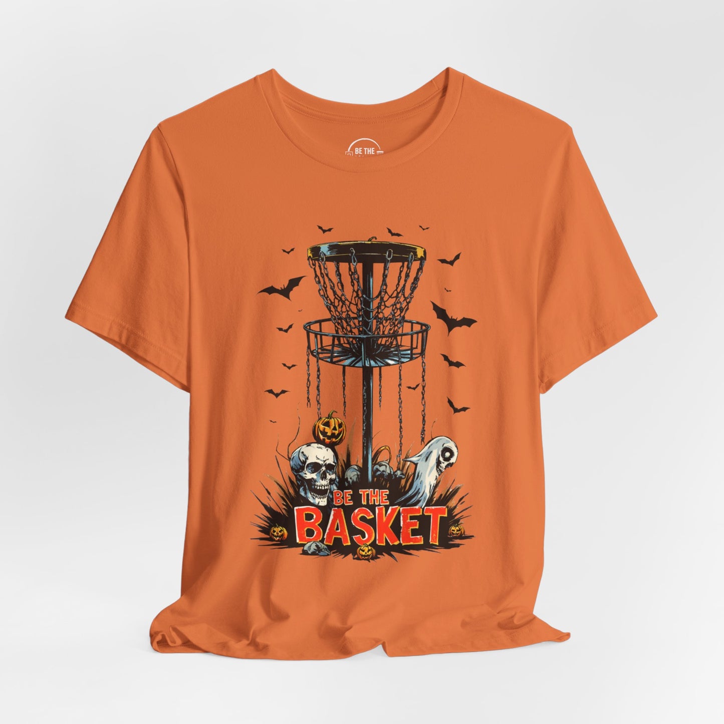 BE THE BASKET Disc Golf Halloween Design 12, Disc Golf Unisex T-Shirt