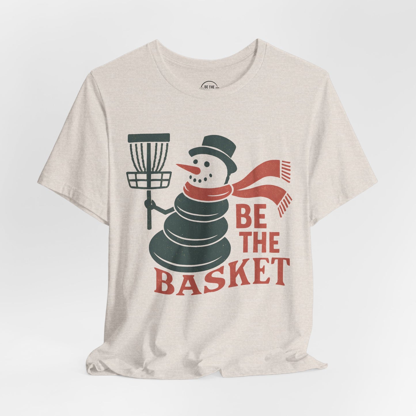 BE THE BASKET Disc Golf Christmas 4 - Disc Golf T-Shirt