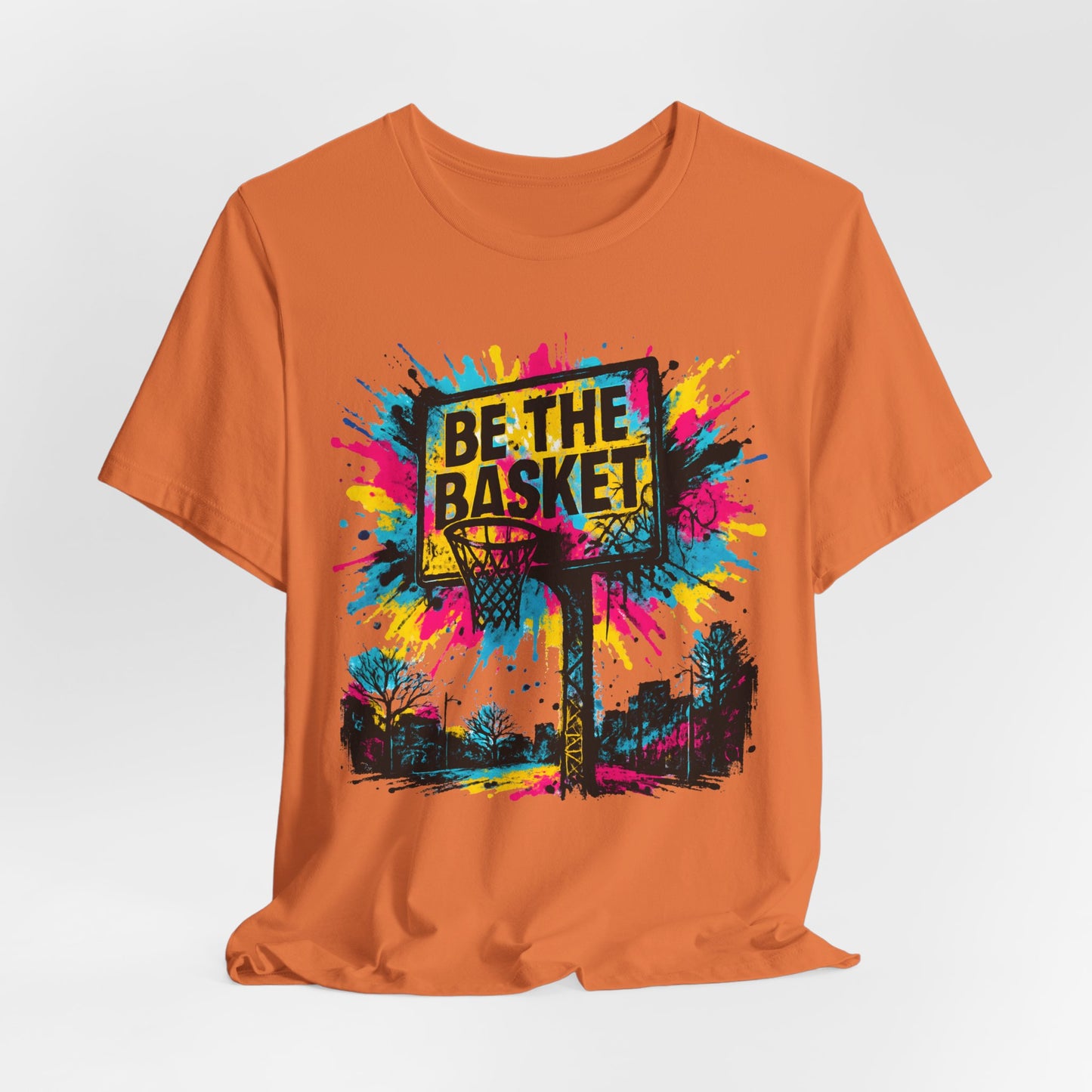 BE THE BASKET Basketball Goal Art Design 2, Unisex T-Shirt, Disc Golf Shirt