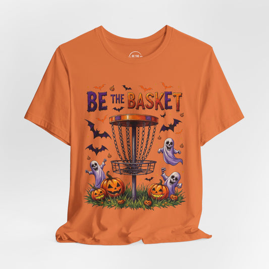 BE THE BASKET Disc Golf Halloween Design 14, Disc Golf Unisex T-Shirt