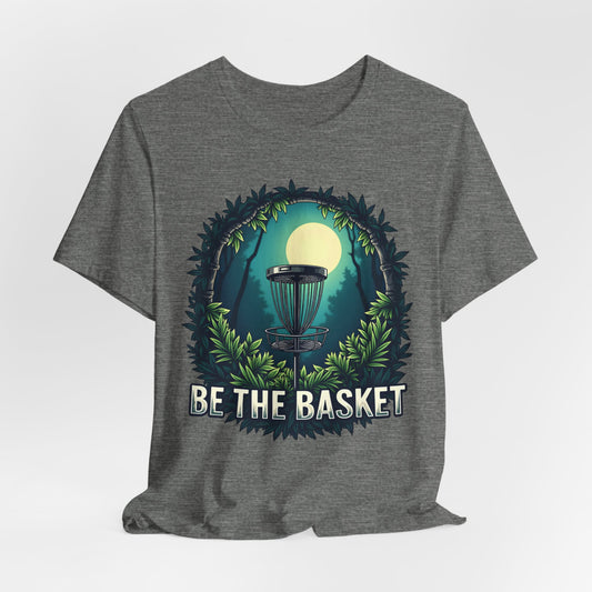 BE THE BASKET Disc Golf Jungle Night Unisex T-Shirt, DISC GOLF SHIRT