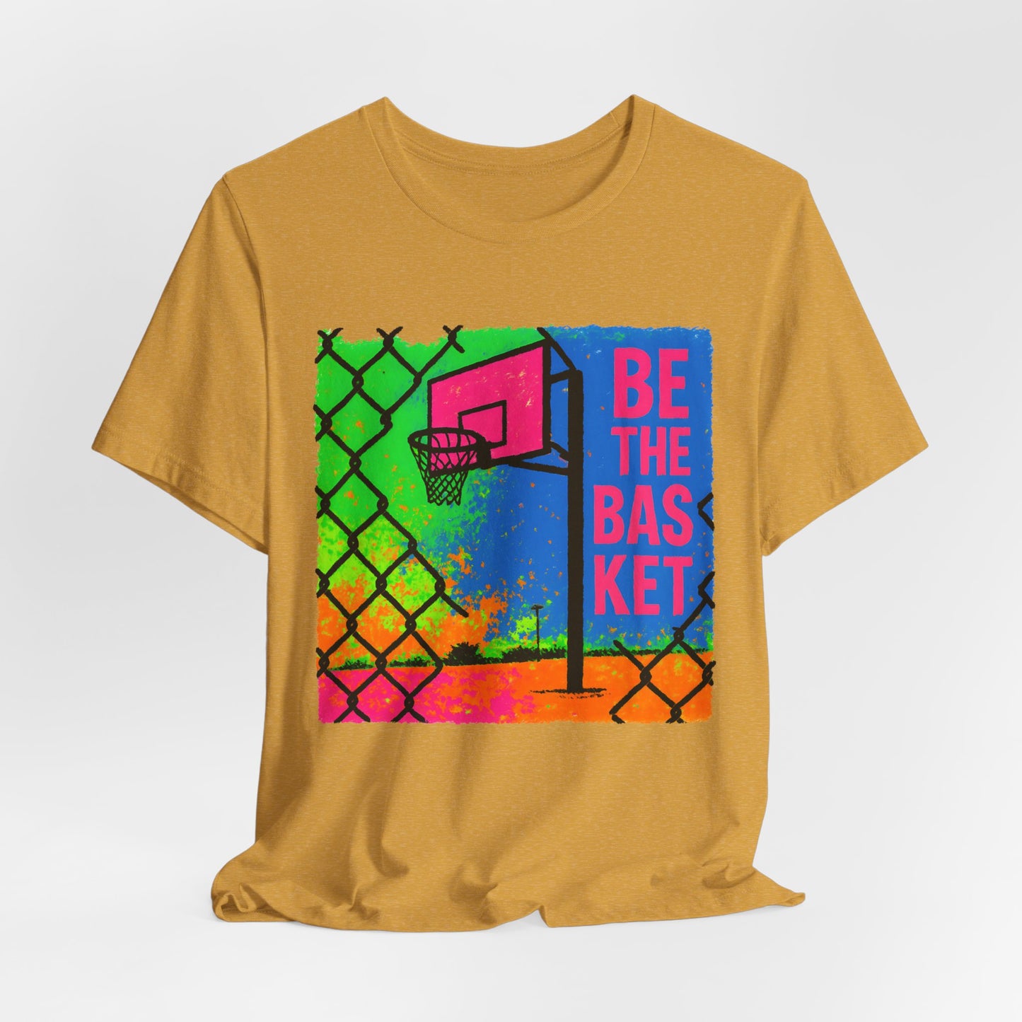 BE THE BASKET Basketball Goal Art Design 4, Unisex T-Shirt, Disc Golf Shirt