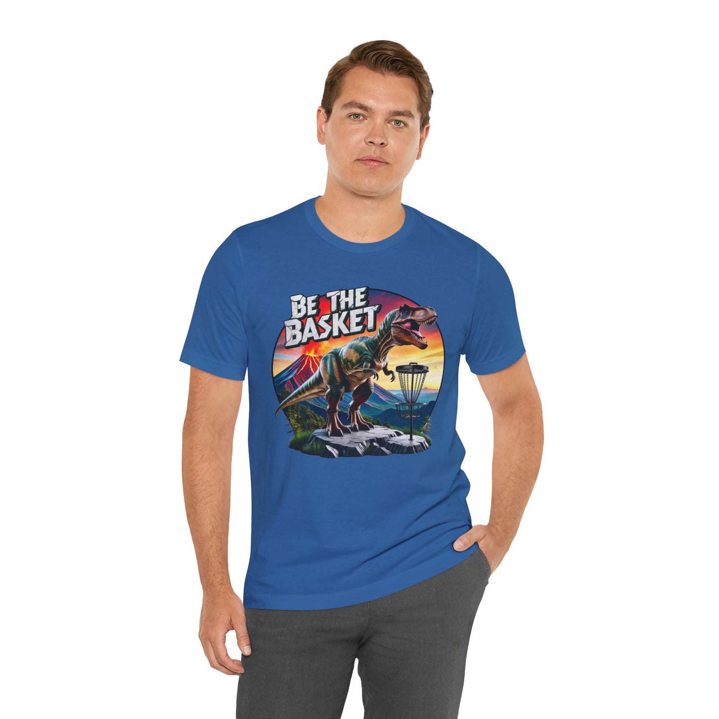 BE THE BASKET Disc Golf T-Rex 2 Unisex T-Shirt