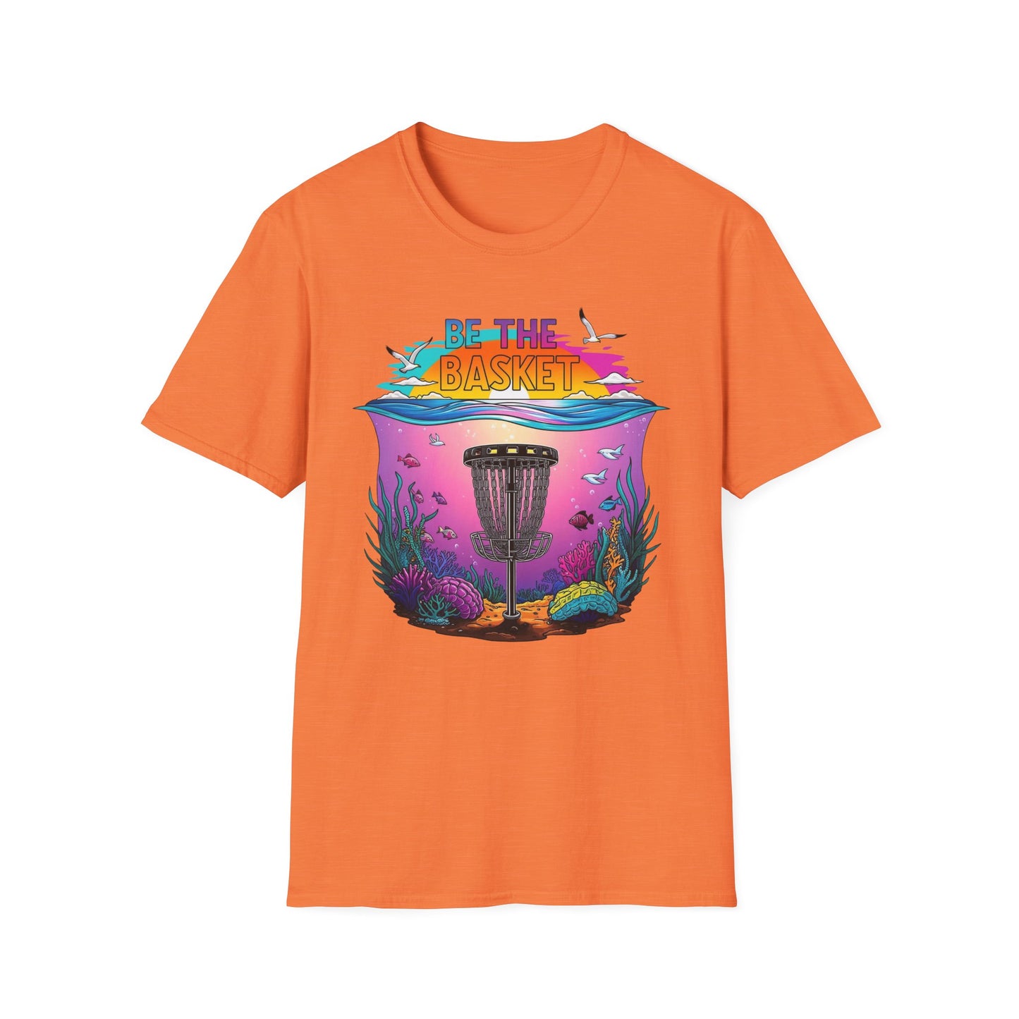 BE THE BASKET Disc Golf Underwater 1 Unisex T-Shirt- Perfect for Disc Golf Lovers