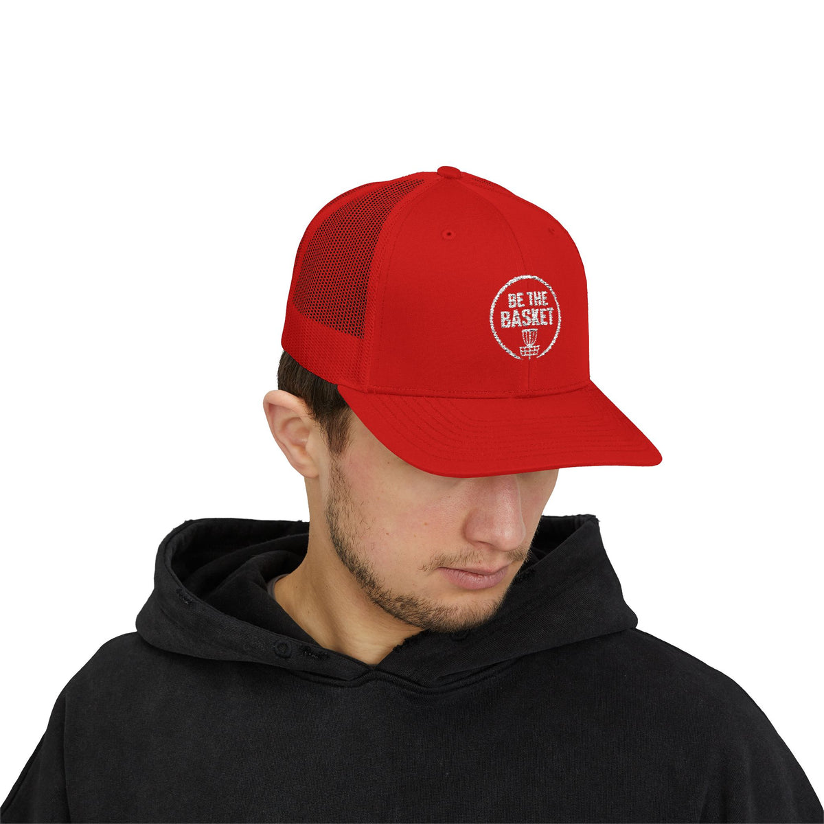 BE THE BASKET - 6606 Snapback Trucker Cap — Vintage Disc Golf Hat