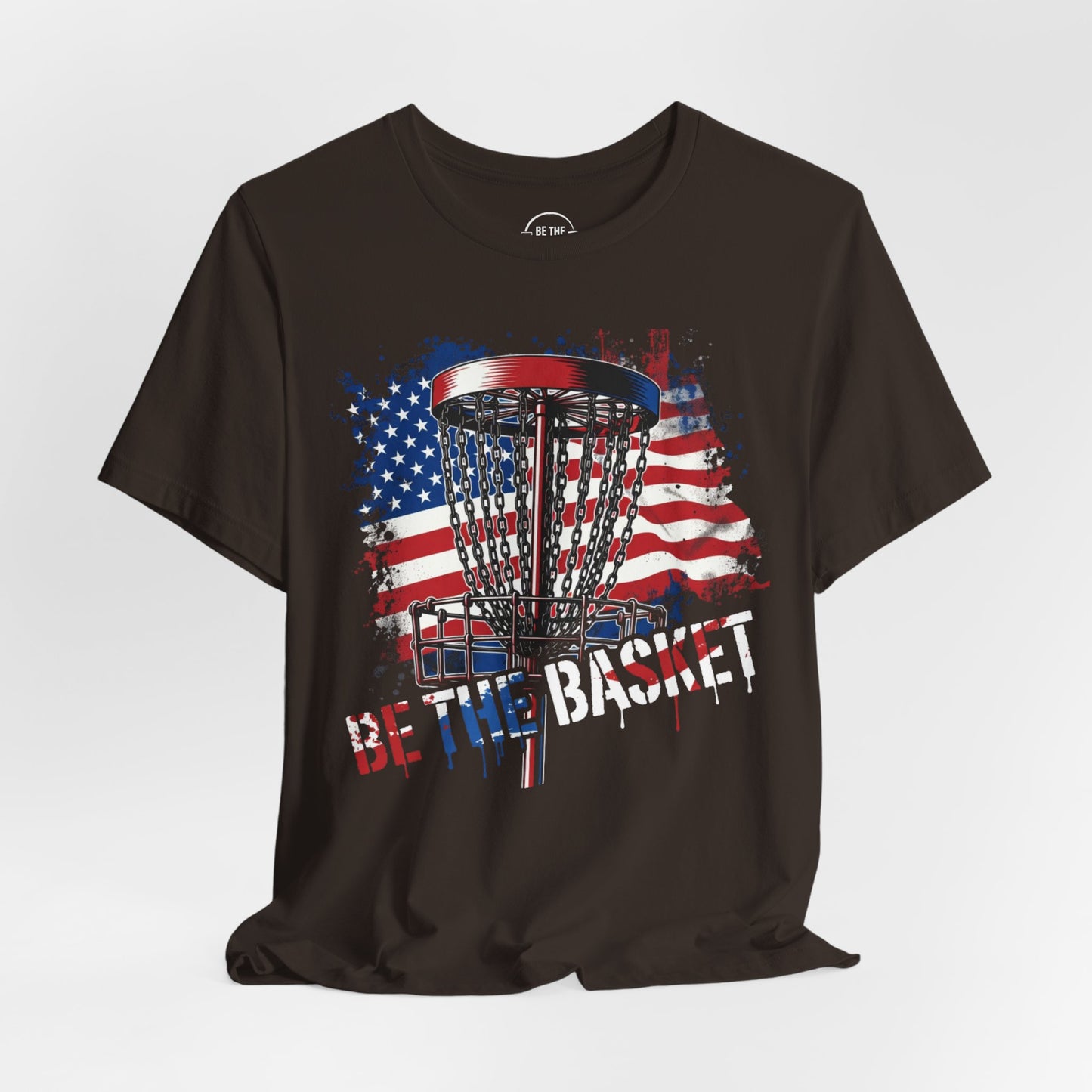 BE THE BASKET Patriotic Disc Golf 1, Unisex Disc Golf T-Shirt