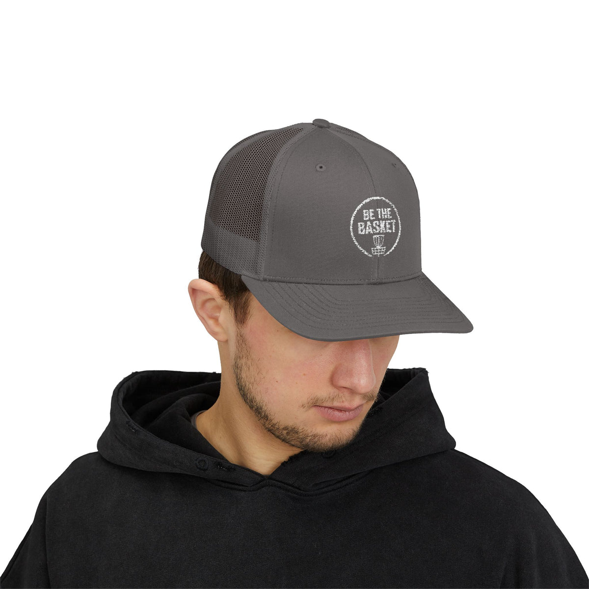 BE THE BASKET - 6606 Snapback Trucker Cap — Vintage Disc Golf Hat