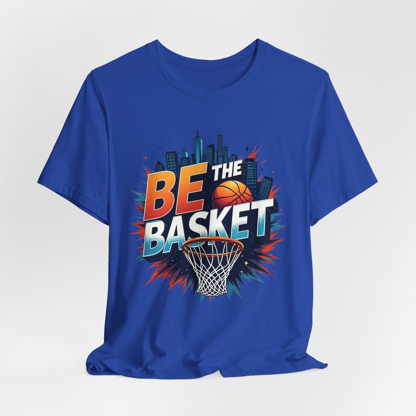 BE THE BASKET Skyline Basketball Unisex T-Shirt, Basketball Shirt