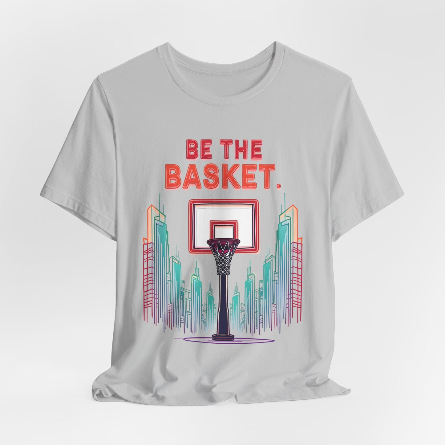 BE THE BASKET Basketball City Net Design 6, Unisex T-Shirt, Disc Golf Shirt