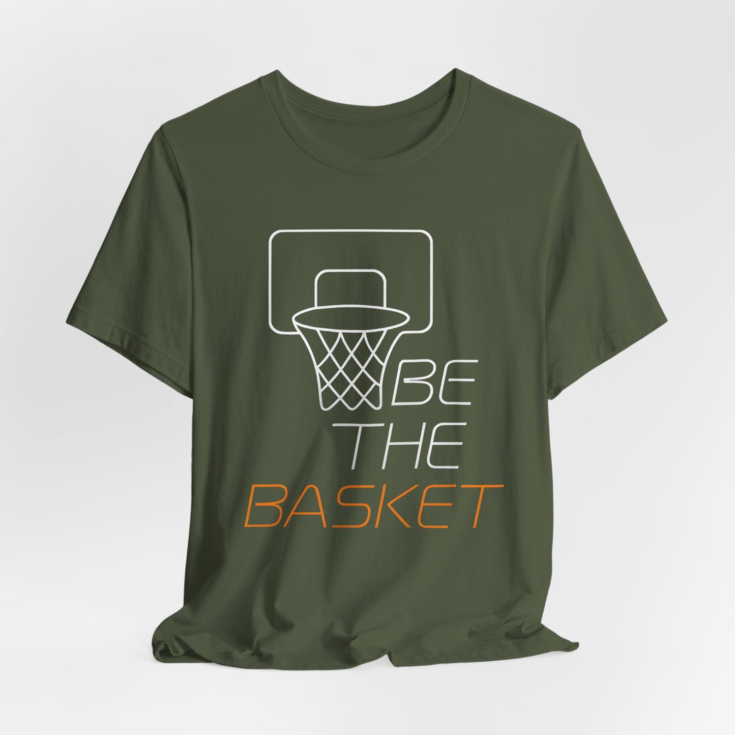 BE THE BASKET Basketball Goal Line Art 2, Unisex T-Shirt, Disc Golf Shirt