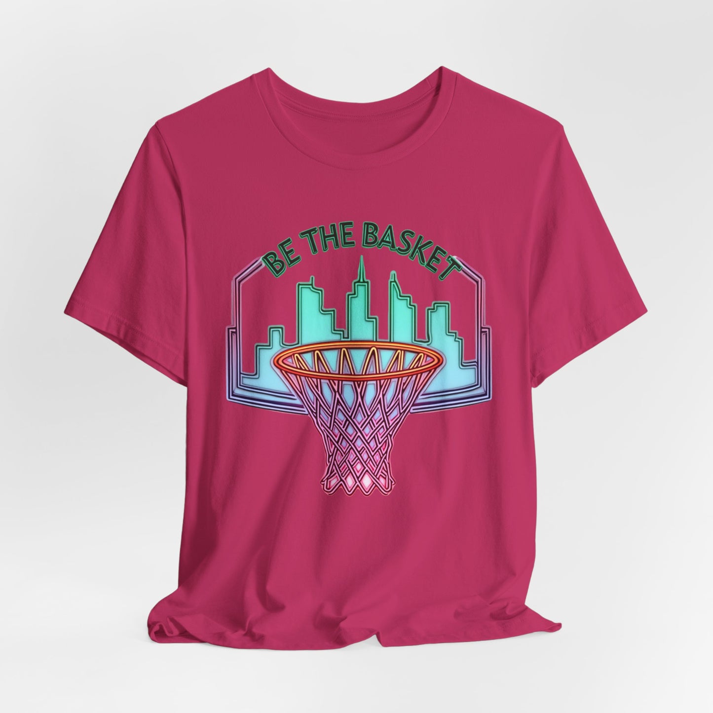BE THE BASKET Basketball City Net Design 5, Unisex T-Shirt, Disc Golf Shirt