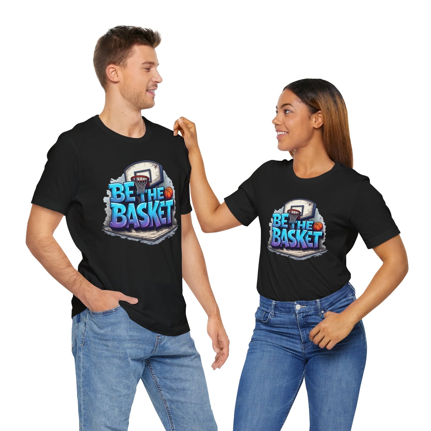 BE THE BASKET Basketball Graffiti Design 2 , Unisex T-Shirt, Basketball T-Shirt