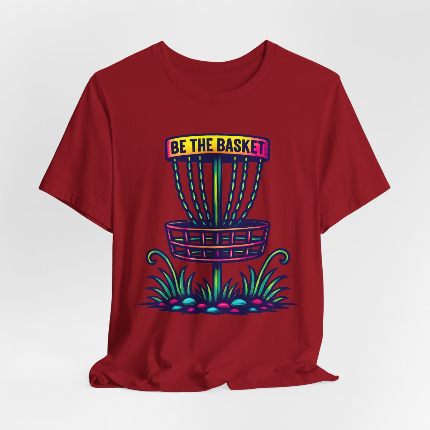 BE THE BASKET Disc Golf Basket Tatoo, Unisex T-Shirt, Disc Golf Shirt