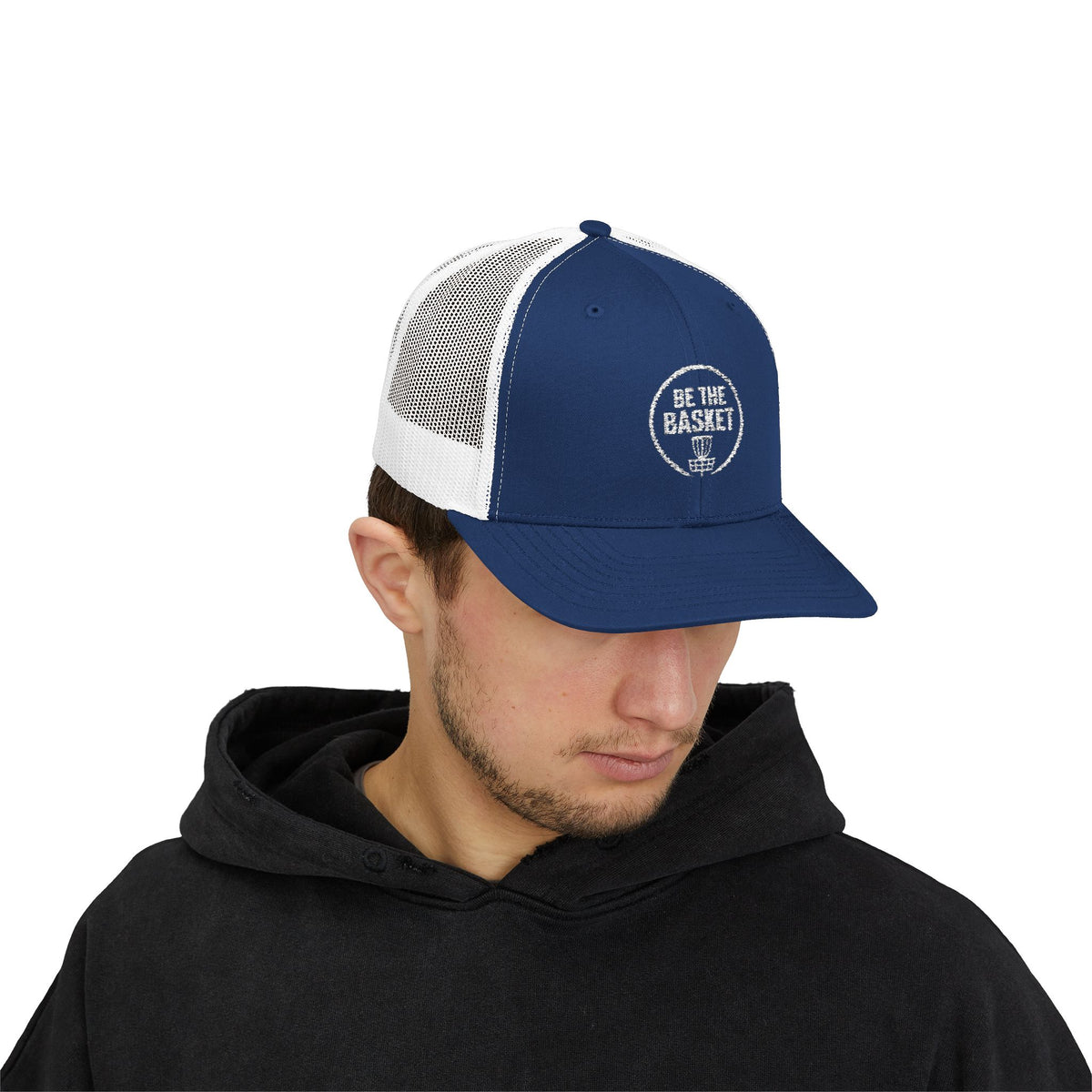 BE THE BASKET - 6606 Snapback Trucker Cap — Vintage Disc Golf Hat