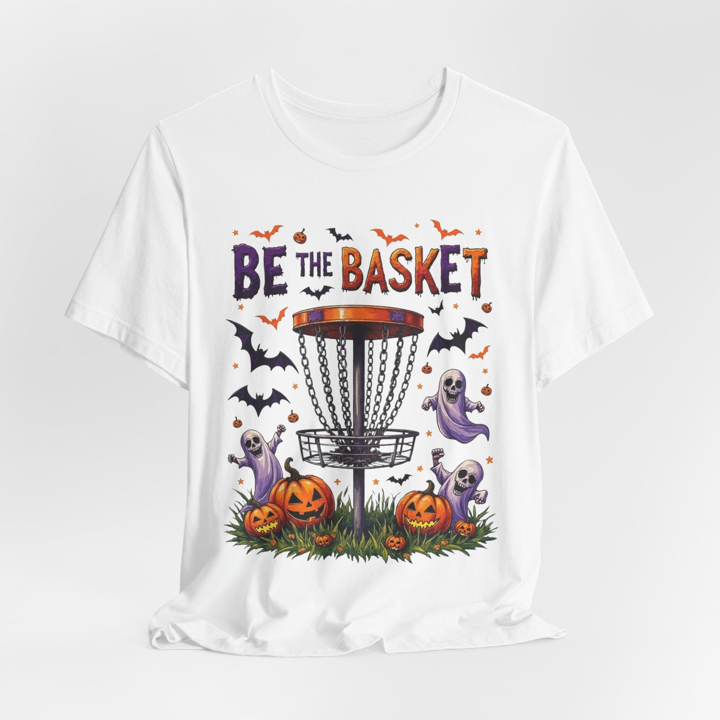 BE THE BASKET Disc Golf Halloween Design 14, Disc Golf Unisex T-Shirt