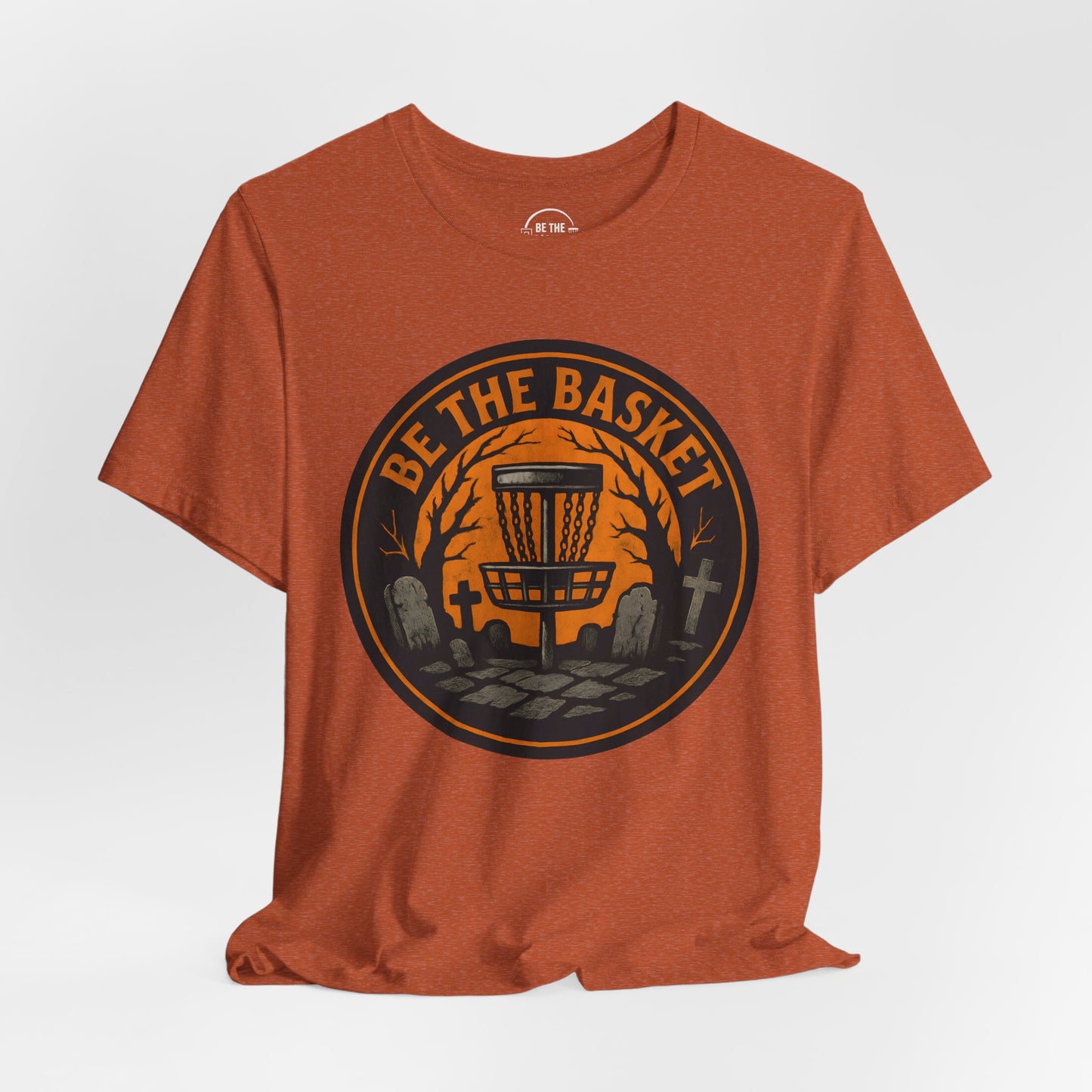 BE THE BASKET Disc Golf Halloween Design 10, Disc Golf Unisex T-Shirt
