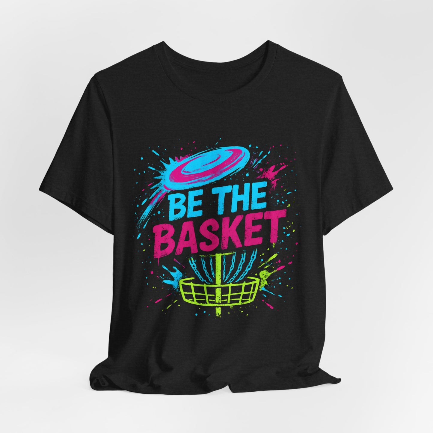 BE THE BASKET Disc Golf Basket Distressed Colorful 5, Unisex T-Shirt