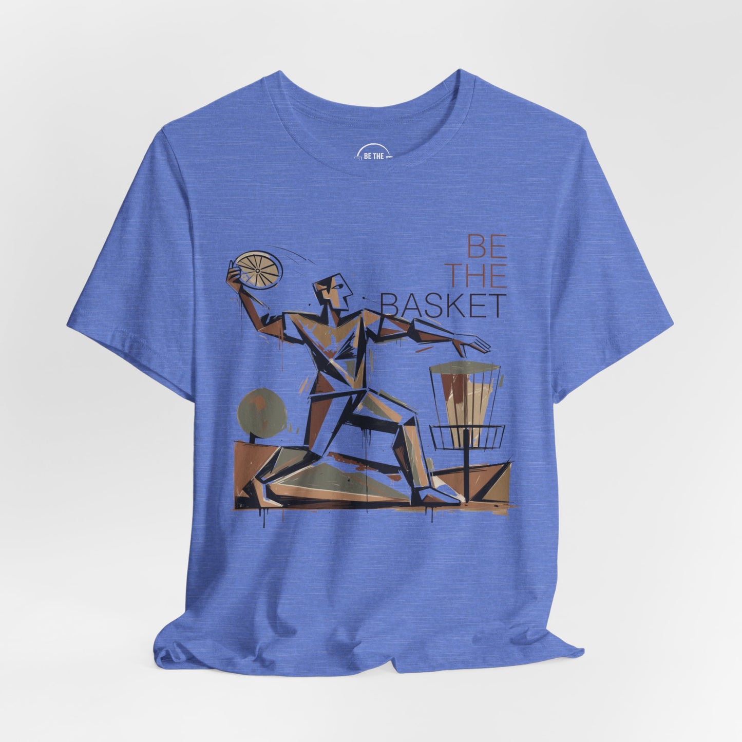 BE THE BASKET Disc Golf Cubism Art 2, Unisex Disc Golf T-Shirt