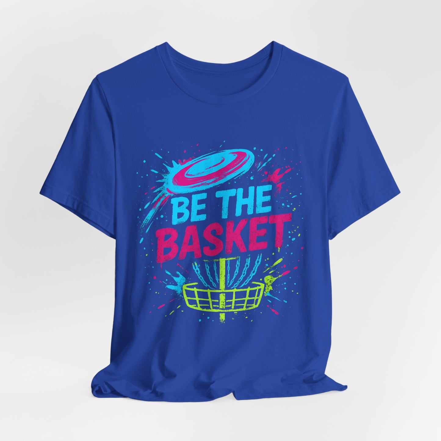 BE THE BASKET Disc Golf Basket Distressed Colorful 5, Unisex T-Shirt