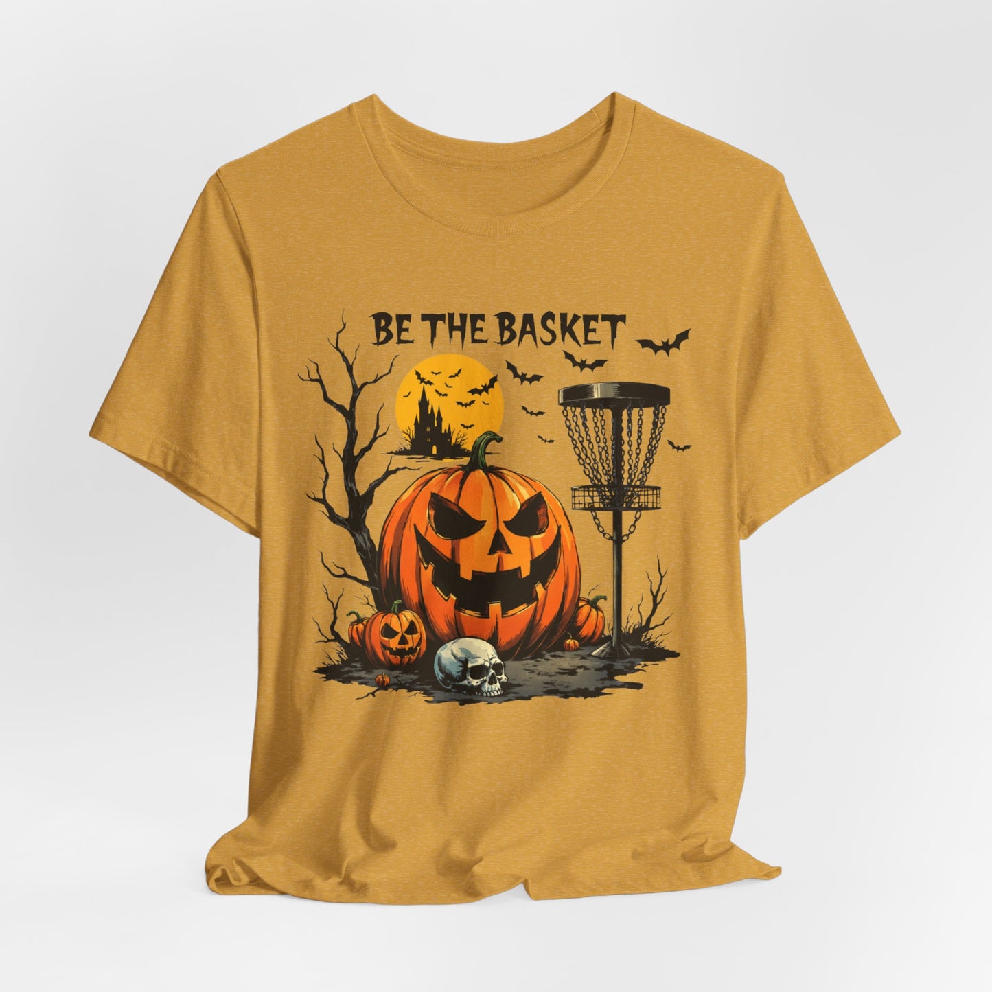 BE THE BASKET Disc Golf Halloween Design 5, Disc Golf Unisex T-Shirt