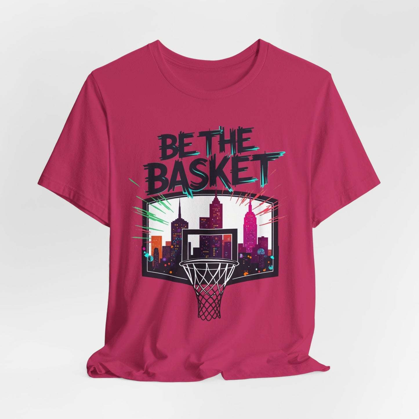 BE THE BASKET Skyline 5 Basketball Unisex T-Shirt, Basketball Shirt