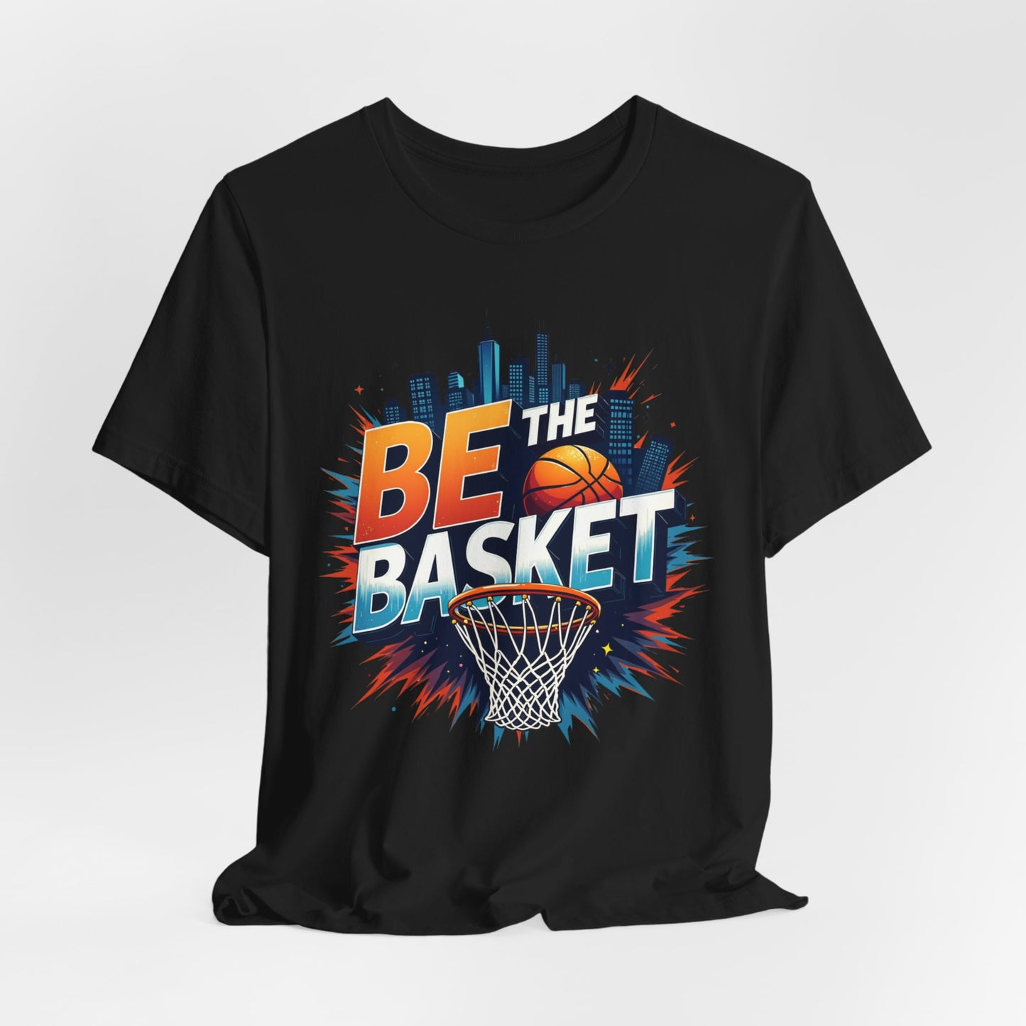 BE THE BASKET Skyline Basketball Unisex T-Shirt, Basketball Shirt