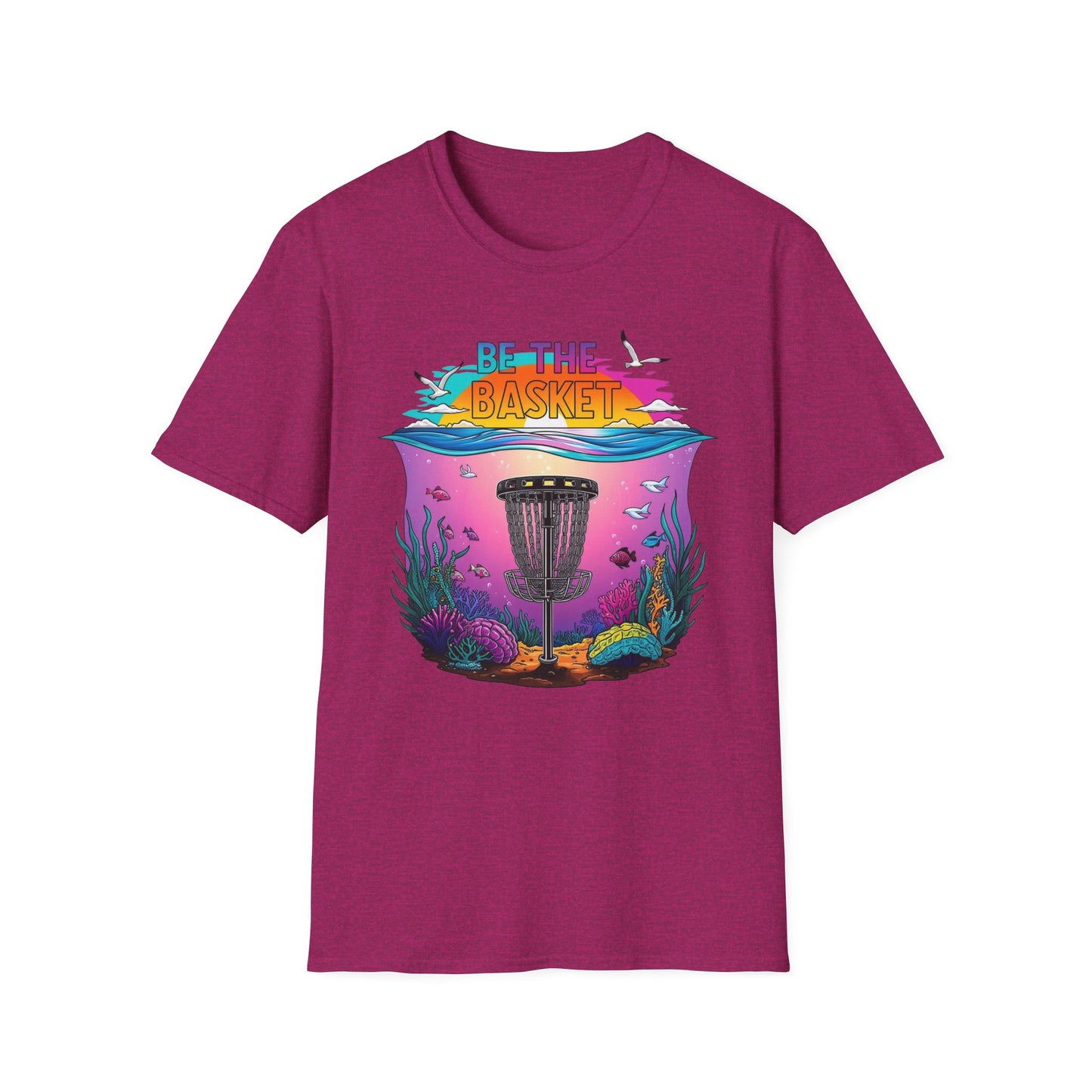 BE THE BASKET Disc Golf Underwater 1 Unisex T-Shirt- Perfect for Disc Golf Lovers