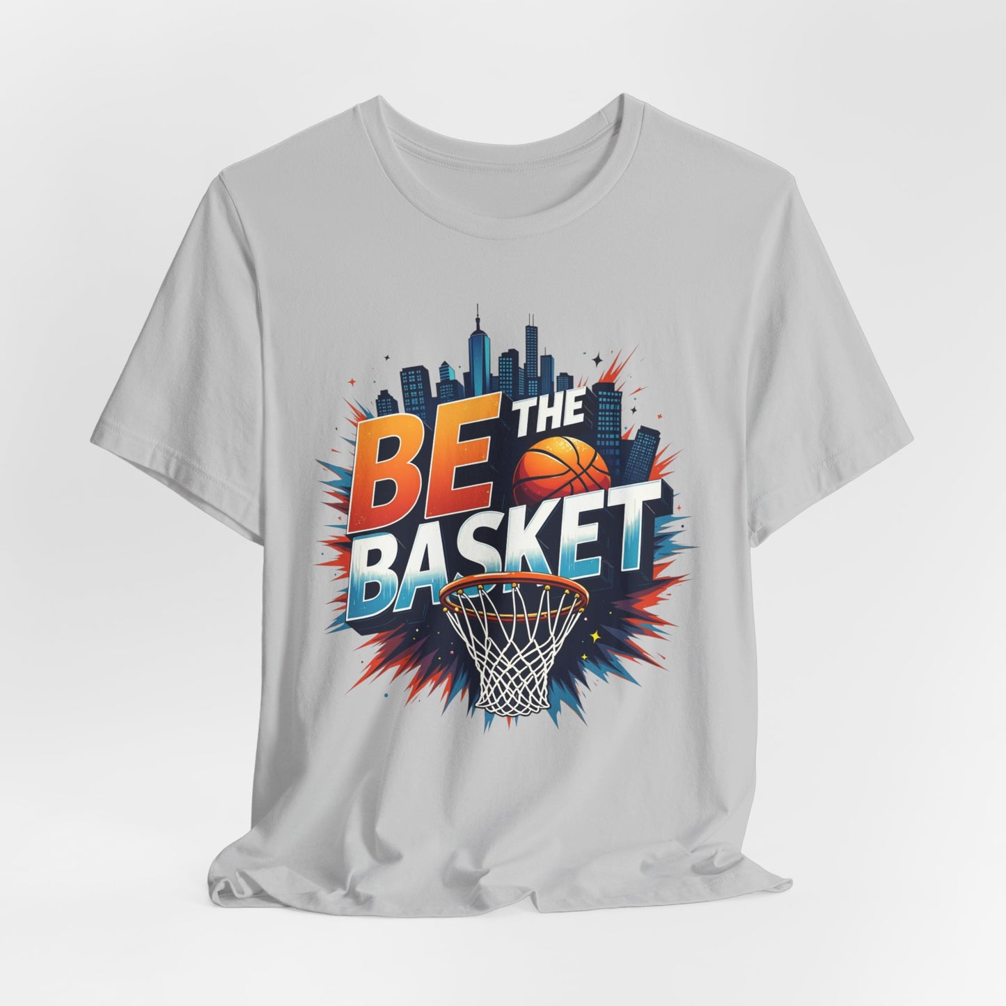 BE THE BASKET Skyline Basketball Unisex T-Shirt, Basketball Shirt