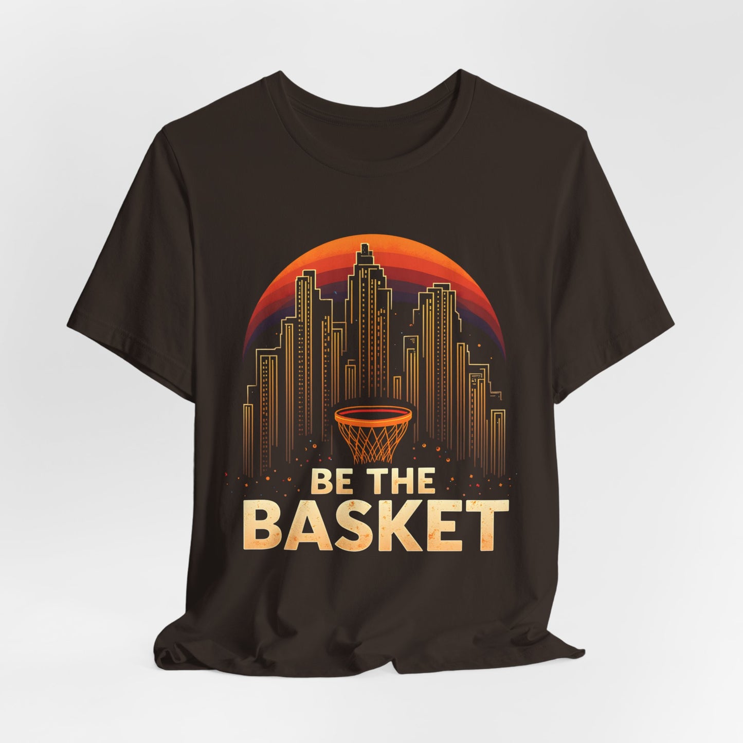 BE THE BASKET Basketball City Net Design, Unisex T-Shirt, Disc Golf Shirt