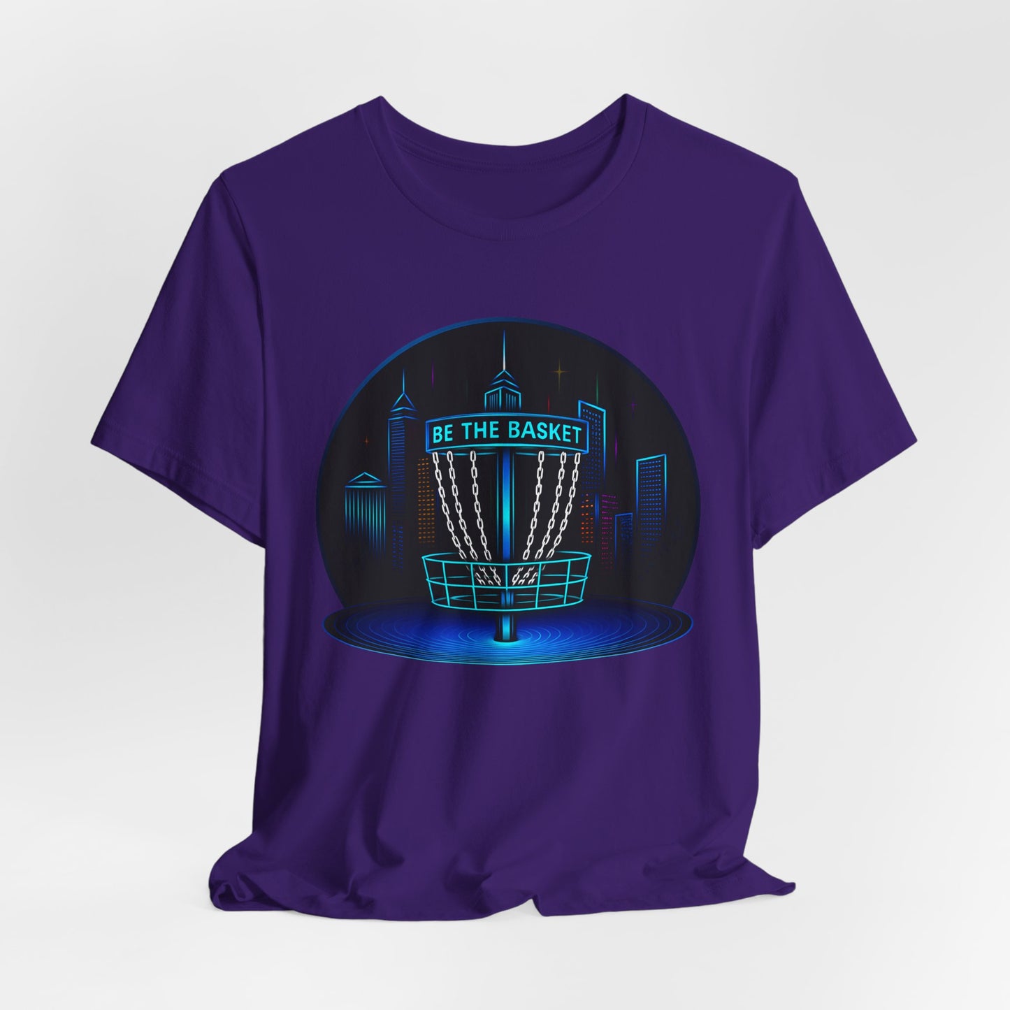 BE THE BASKET Disc Golf Globe 1, Unisex T-Shirt, Disc Golf Shirt