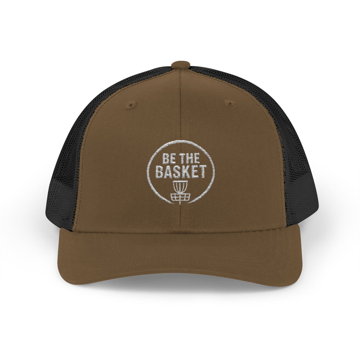 BE THE BASKET - 6606 Snapback Trucker Cap — Vintage Disc Golf Hat