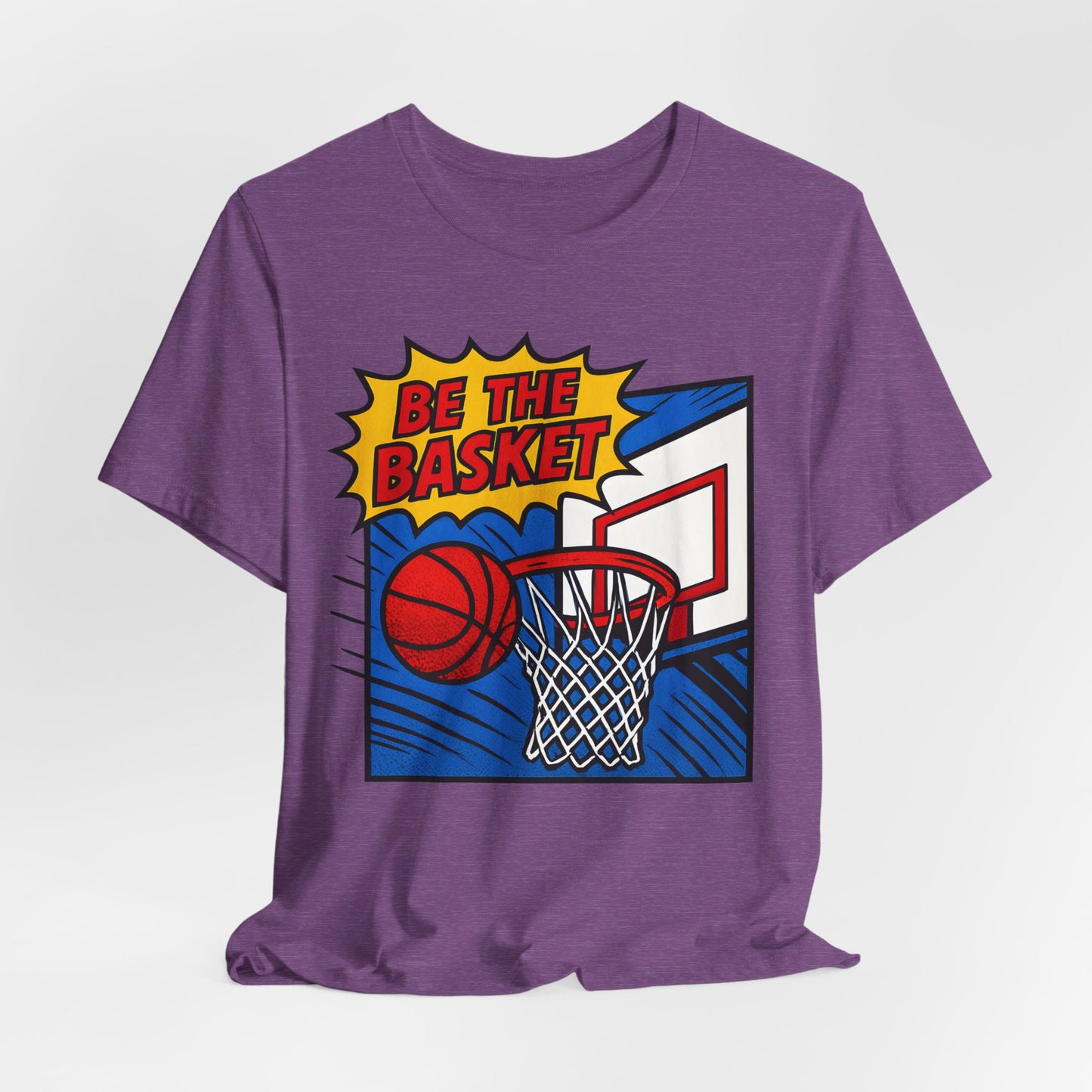 BE THE BASKET Basketball Goal Comic Strip 1, Unisex T-Shirt, Disc Golf Shirt