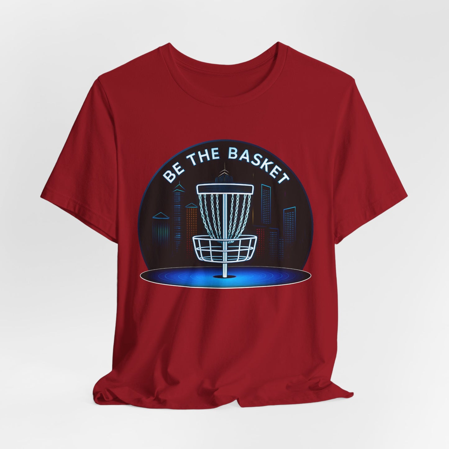 BE THE BASKET Disc Golf Globe 2, Unisex T-Shirt, Disc Golf Shirt
