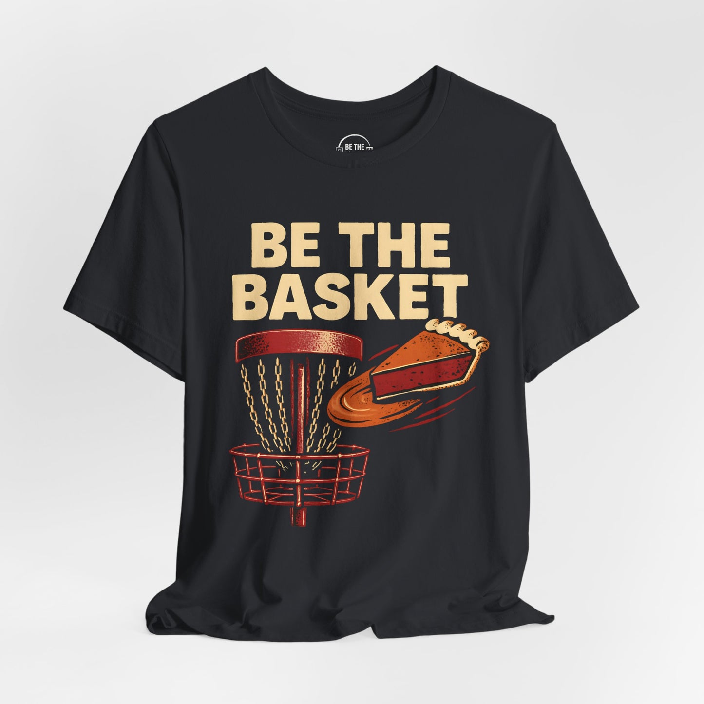 BE THE BASKET Disc Golf RL Pumpkin Pie, Disc Golf Unisex T-Shirt