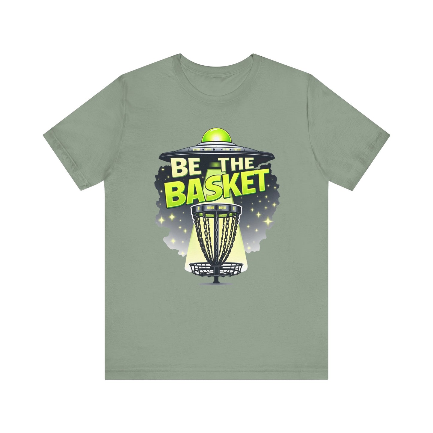 BE THE BASKET Disc Golf Beam Me Up 1, Unisex T-Shirt, Disc Golf Shirt
