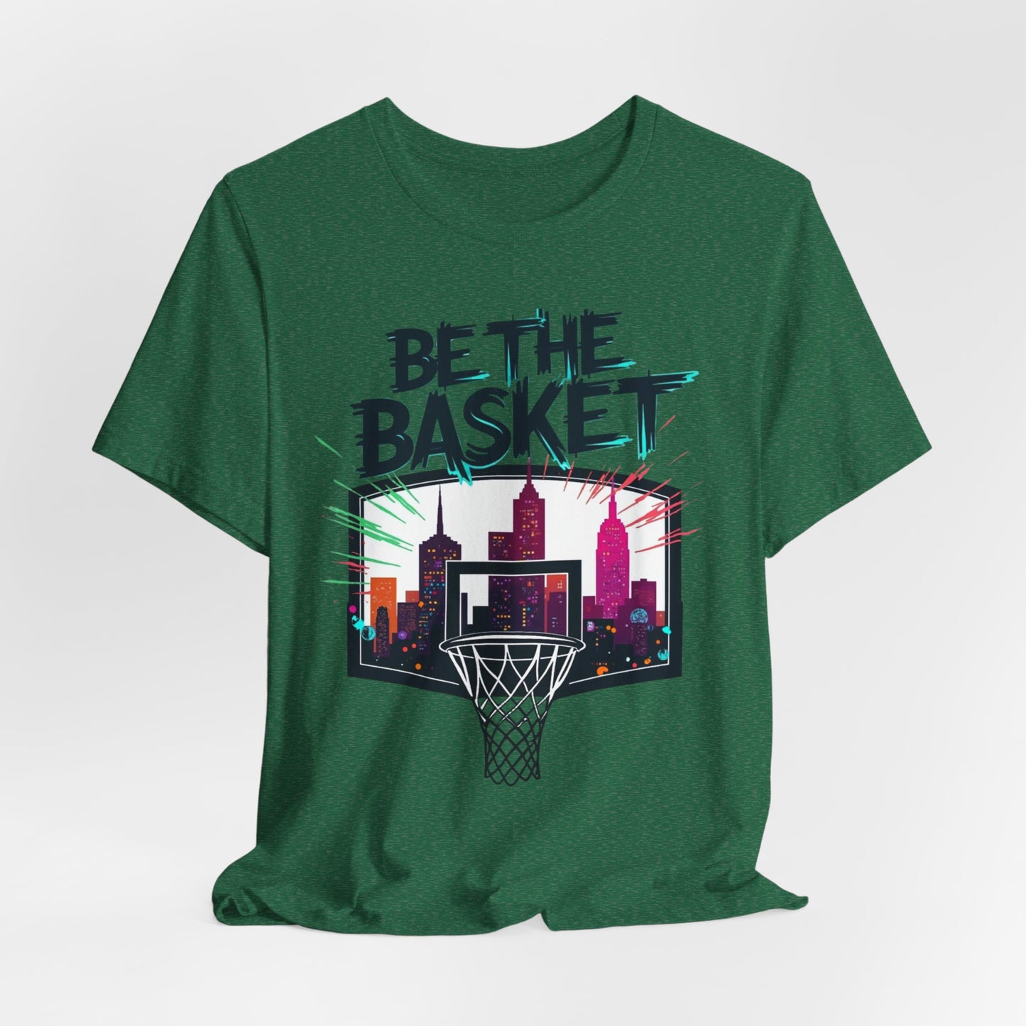 BE THE BASKET Skyline 5 Basketball Unisex T-Shirt, Basketball Shirt